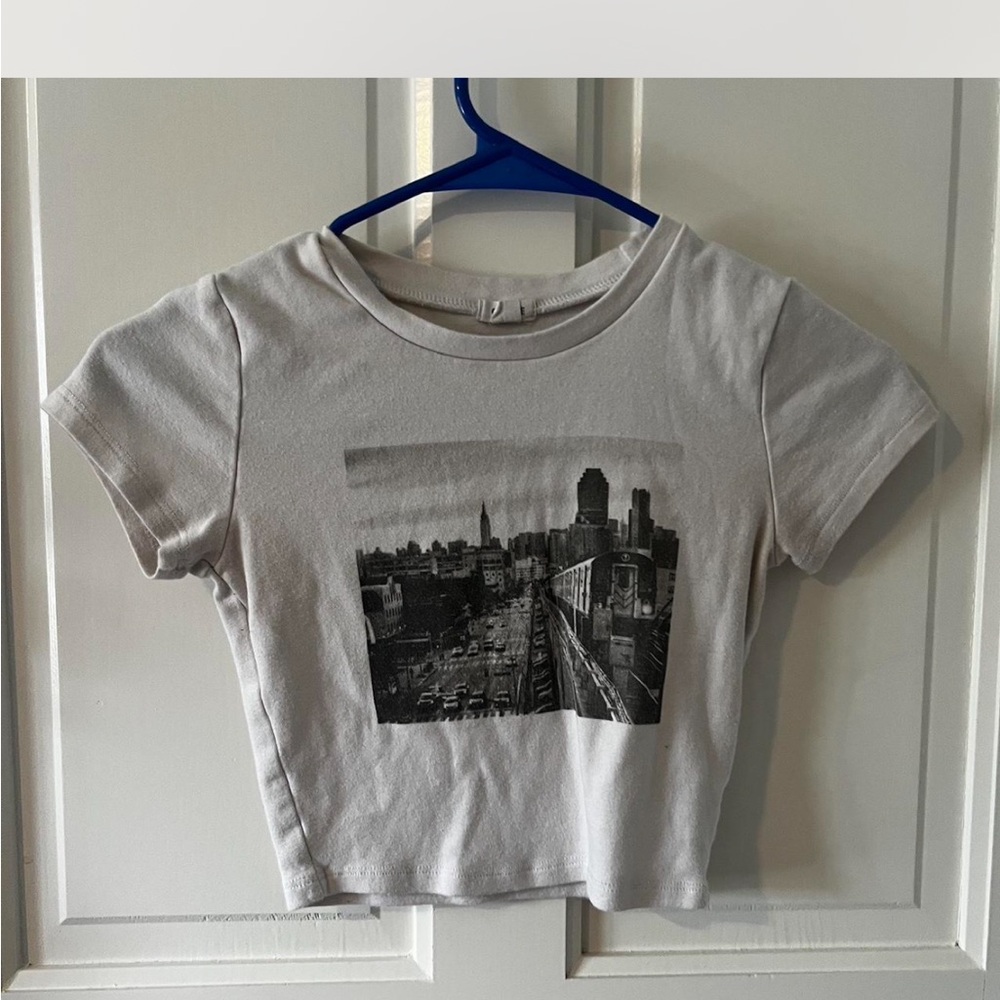 Garage Light Gray Cityscape Kids Tee